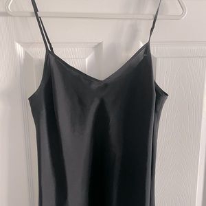 100% JCREW Black Silk Blouse